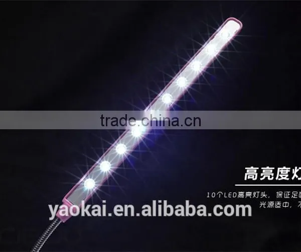 Flexible Neck Clip on 10 LED Mini Light USB photo-4