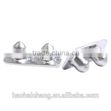 Double Solid Brass Round Head Brass Terminals Rivets photo-2