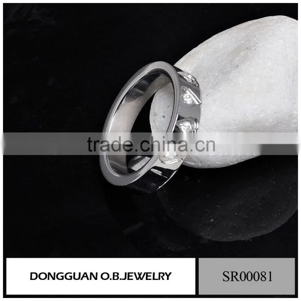 Luxury Mens Diamond Ring /925 Silver Wedding Ring /Stainless Steel Bike Ring photo-2