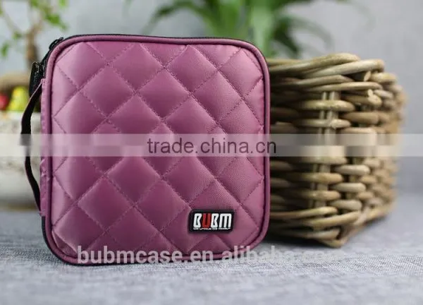 Purple 32 Capacity 230D Space Twill PVC Fabric DVD Case CD Holder Personalized cd Case Multi Disc Dvd Cases photo-3
