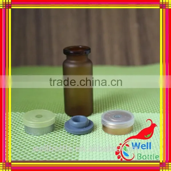 Pharmaceutical Amber Glass Bottle With Double Cap Bottles for Pill Bottle With Flip Top Cap photo-6