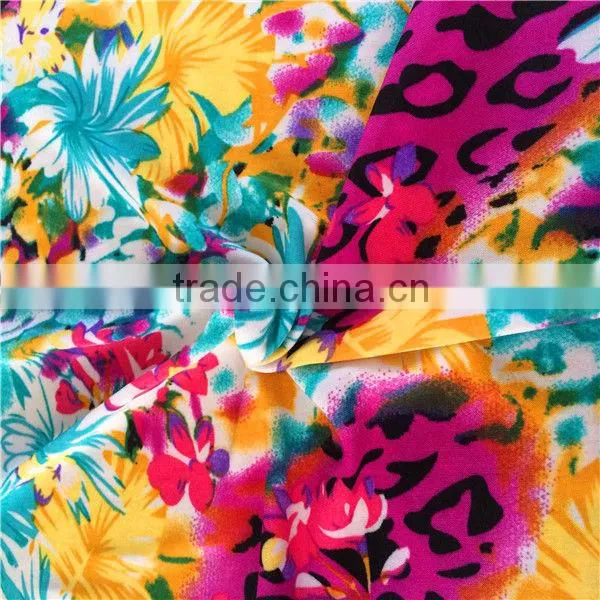 100% Polyester Knitting Printed Fabric photo-4