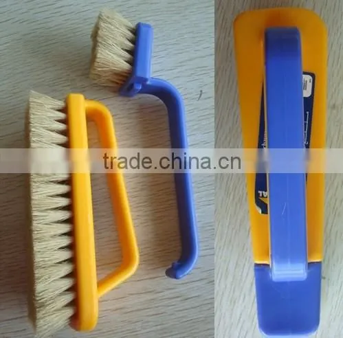 2 Pieces a Set Horse Hair Shoe Brush