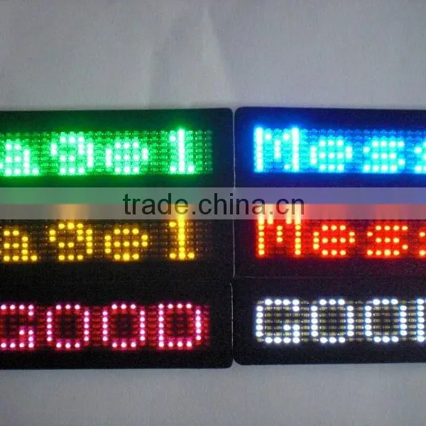  express china innovative product electronic plastic magnetic rechargable led name tag