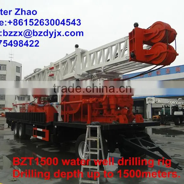 BZT1500 Trailer Mounted Water Well Drilling Rig photo-6