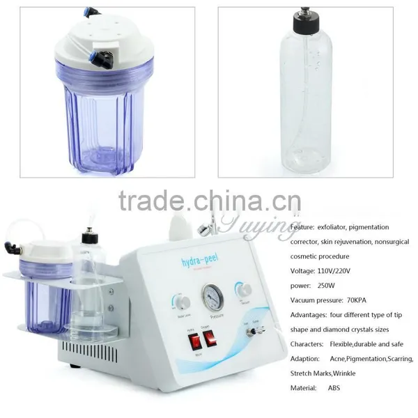 Improve Oily Skin Portable Water Dermabrasion Diamond Microdermabrasion Machine/spa Wrinkle Removal Facial With Spray And Inject Oxygen Machine photo-2