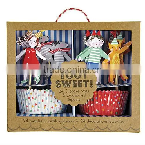 Birthday Party Favors Paper Decoration Cupcake Kits Customized photo-2