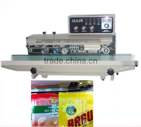 Three Row Printing Plastic Bags Sealing Machine With Good Quality photo-6
