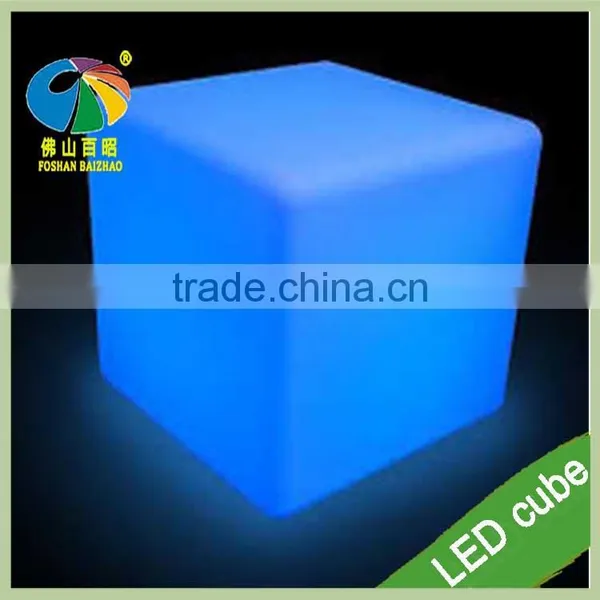Led Plastic Cube Chair Color Change Wonderful LED Cube Chair Small Seat photo-6