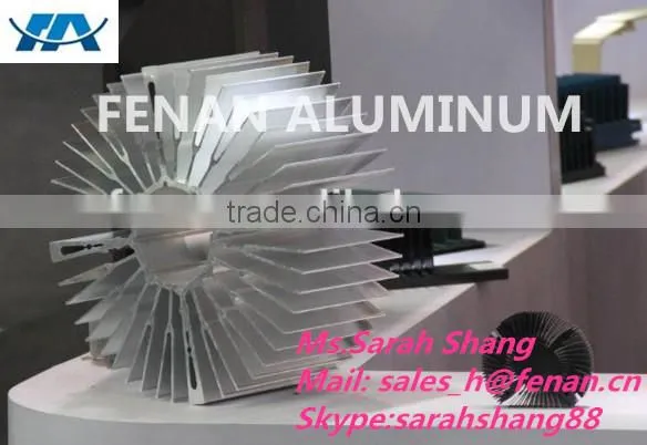 6063 Round Anodized Aluminum Extrusion LED Heat Sinks photo-3