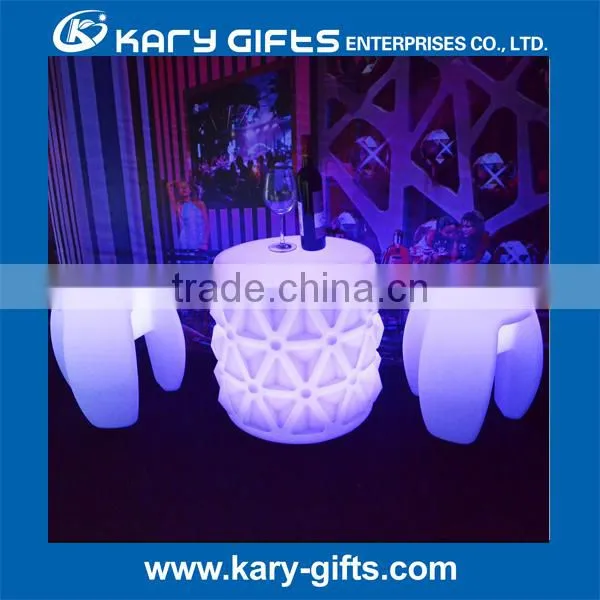 Modern Design Plastic Led Bar Furniture Height Adjustable Coffee Table photo-4