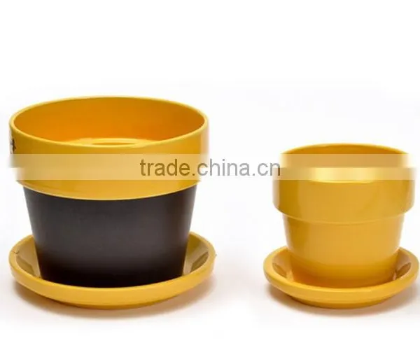 Factory Price New Design Ceramic Products, Orange Ceramic Flowerpot photo-2