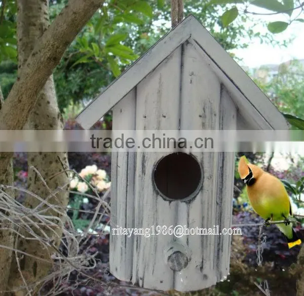 High Quality Bird House,solid and Durable Colorful Wood Craft Bird Cage photo-4