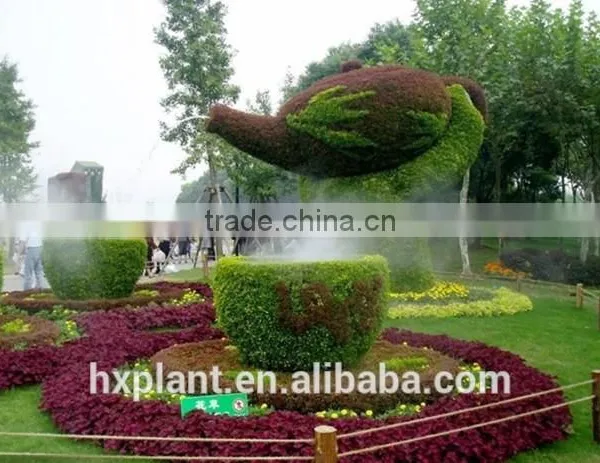 Small Sculpture Aritificial Green Sculpture Plastic Fake Plant Artificial Sculpture Artificial Plastic Fake Statue photo-5