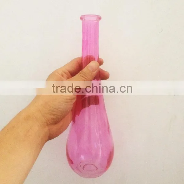 Frosted Colored Glass Material Home Goods Decorative Vase photo-5