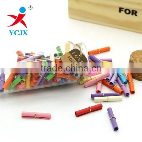 Straight Clear Glass Jar With Cork Lid for Message photo-2