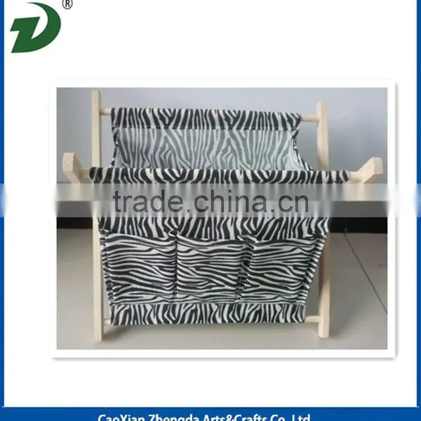 Foldable Tabletop Magazine Racks With Wood Frame photo-5