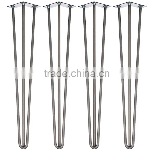 Best Selling 3 Legs Modern Cast Iron Table Base Hairpin Table Legs With 16 Inches photo-2