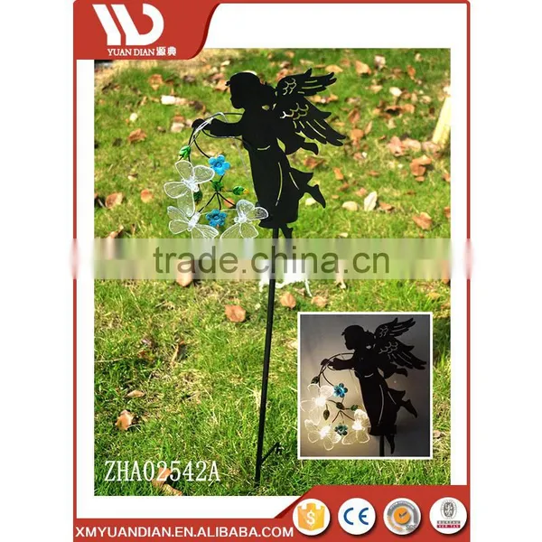 Black Shadow Fairy Silhouette Garden Stake Solar Light Garden photo-2