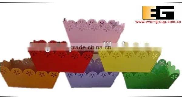 Galvanived Zinc Sqaure Flower Pots Planter Pots photo-2