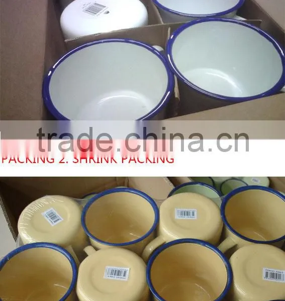 Promotion 6/7/8/9/10/12cm Enamel Mug Plain Without Flower photo-5