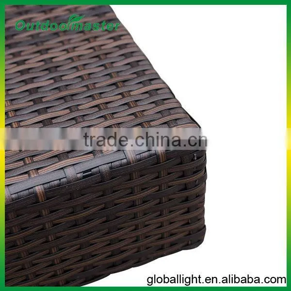 Outdoor Foldable Wicker Side Table Patio Furniture photo-5