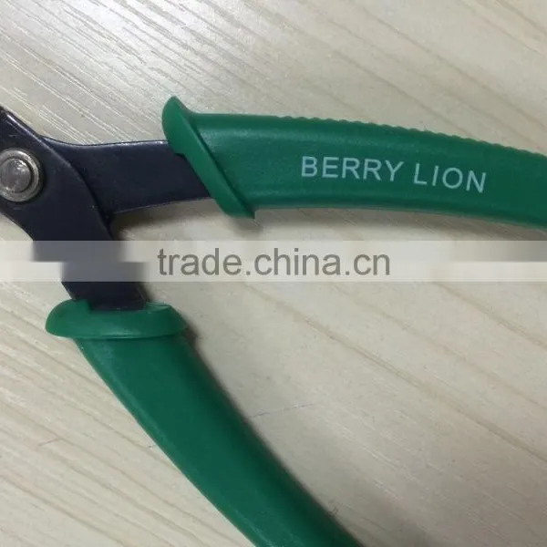 BERRYLION Tool Mini Type 5'' Wire Flush Cutting Pliers With Plastic Handle photo-3