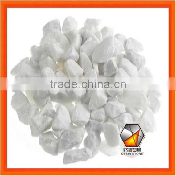 Snow White Pebble Cobble Stone For Garden Paving