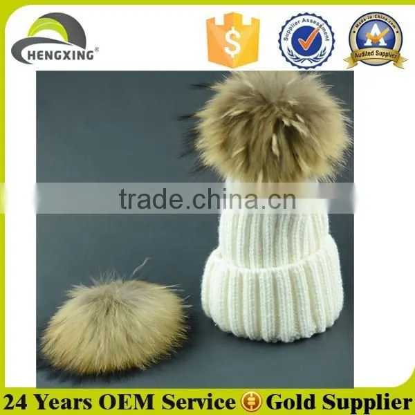 Wholesale Fur Knitted Hat photo-3