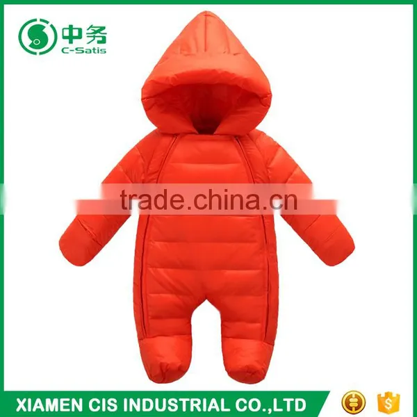 High Quality Baby Winter Clothes Set Cotton Padded Boys and Girl Blank Romper photo-2