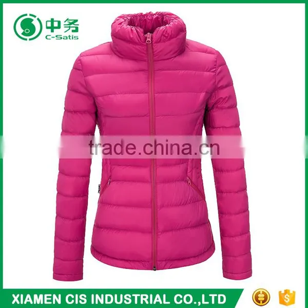 Morden Fashion Winter Lightweight Stand Collar Padded Jacket for Women photo-2
