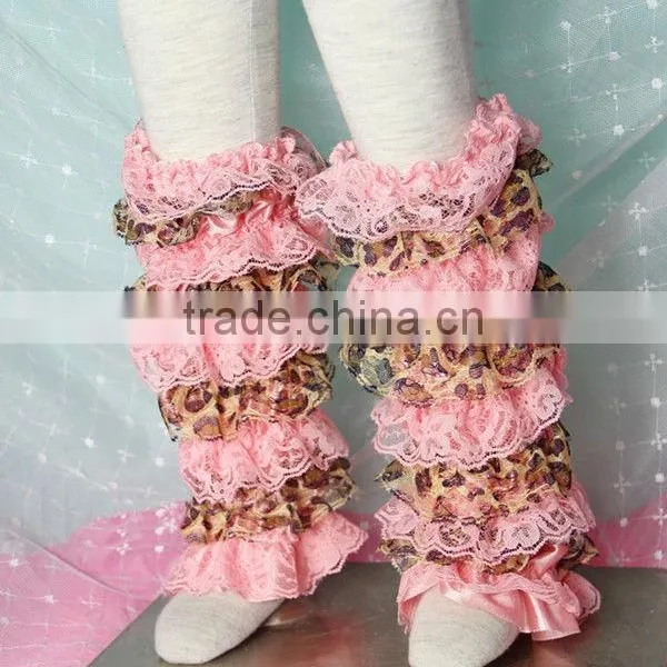 Colorful Baby Lace Ruffle Girls Leg Warmers For Kids Leggings photo-3