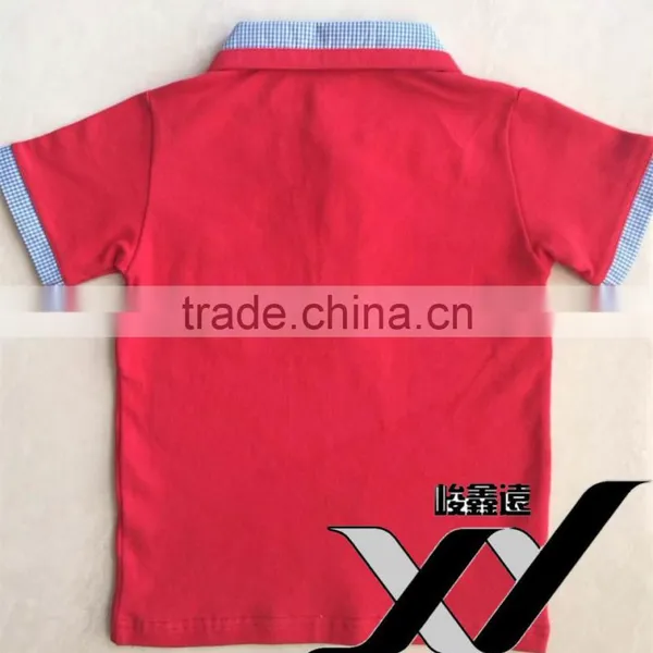 Lovely Short Sleeve Pique Kids' Polo Shirts Cotton/ Spandex High Quality Children' Clothing Boy T-shirt photo-4