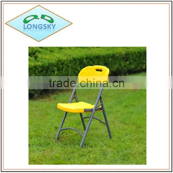 Outdoor Blow Mould Folding Chair,colourful Folding Chair for Wedding Use photo-4