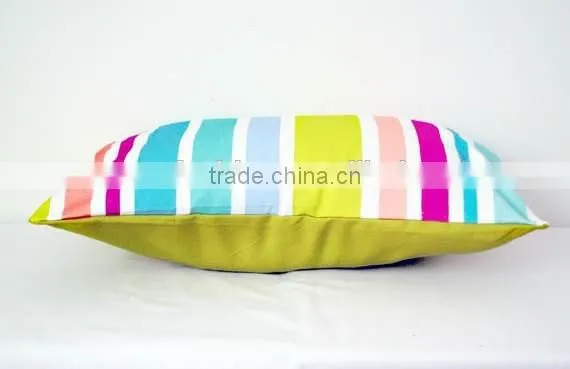 China Wholesale Home Decor Rainbow Striped Pillow Cover photo-2