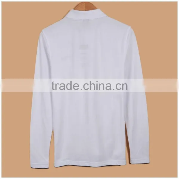 Factory Wholesale Custom Collar High Quality Mens Long Sleeve Polo Shirts photo-2