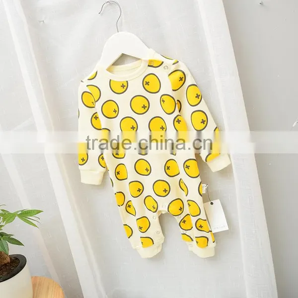 Wholesale Cartoon Full Printing Cotton Baby Autumn Playsuit photo-2