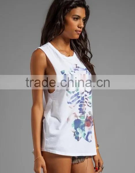 Loose Plain Watercolor Tank Top photo-2