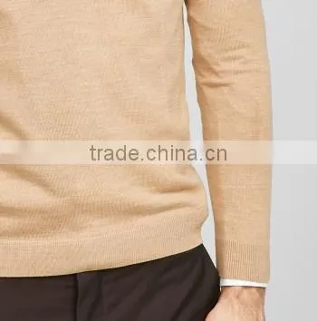 Men's Formal V-neck Plain School Uniform Pullover Sweater With Custom Wholesale photo-5