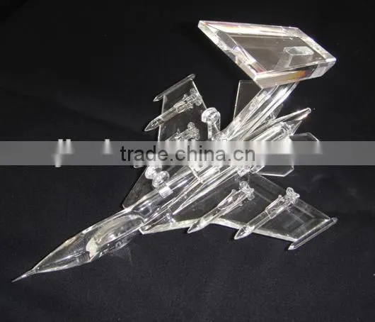 Noble Crystal Model Design Crystal Arab Fighter Aircraft photo-2