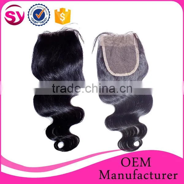 Wholesale Human Hair Body Wave Lace Front Closure Brazilian Virgin Hair 4*4 Lace Top Closure Body Wave Lace Closure photo-4