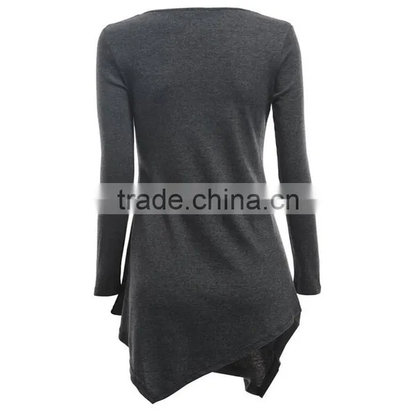 Women's Beaded Side Seam Ladies Uniform T-shirt Blouses photo-4
