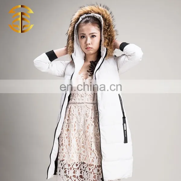 European Style Fashion Fox Collar Duck Feather Comfy Long Down Jacket photo-6