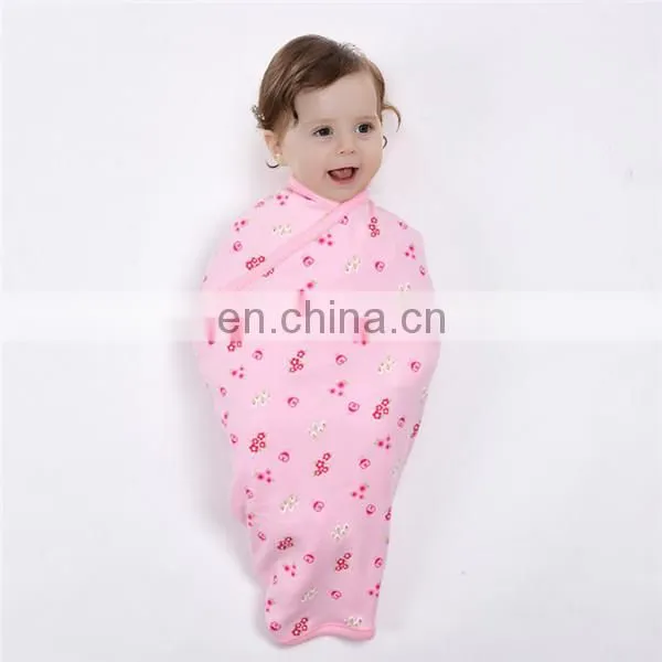 Custom LOGO Blue Boy Infant Newborn 100% Cotton Bamboo Baby Wrap Swaddle Blanket photo-4