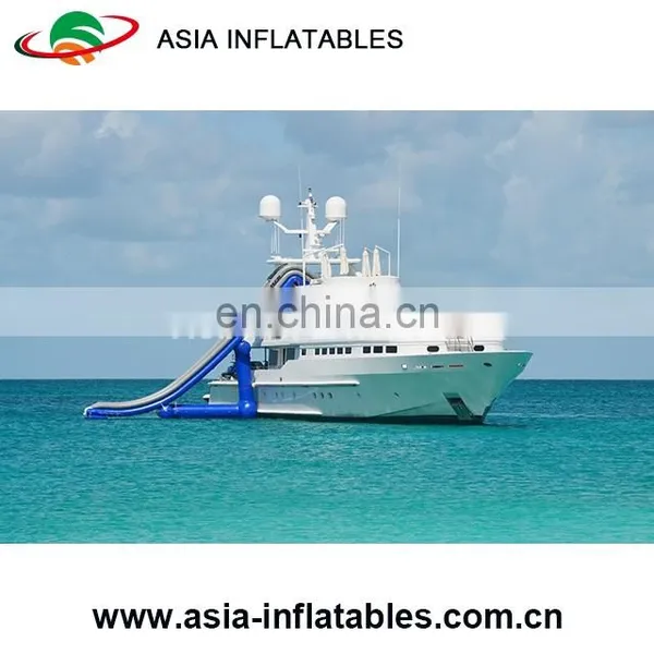 Commercial Grade Floating Water Yacht/ Dock Inflatable Water Slide/ Water Slide for Yacht Dock for Sale