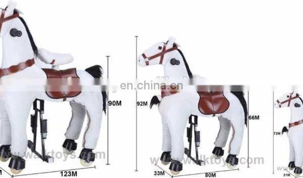 HI Good Quality Shopping Mall Walking Ride on Horse Toy With Springs photo-5