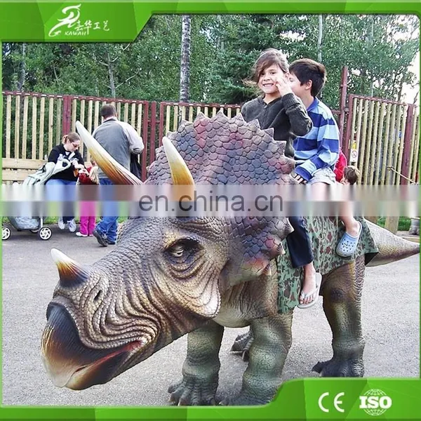 KAWAH Hot-Sale Amusement Park Outdoor Life Size Mechanical Dinosaur Ride photo-2