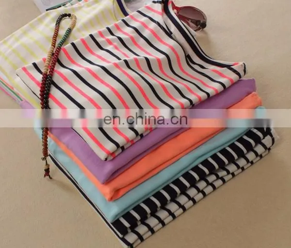 Top Grade Lady 3/4 Sleeves Blouse Design/lady Stripe Shirt photo-5