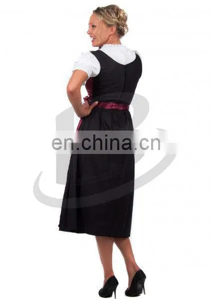 Fashion Boutique Clothing Simple Design Sleeveless Stripe Plus Size Dirndl Maternity Women Long Dirndl (Oktoberfest Garments) photo-2