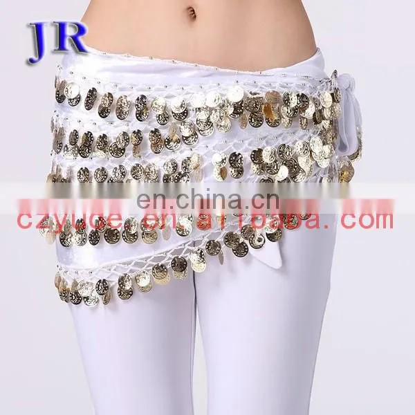 Egyptian Velvet Belly Dance Hip Scarf With Coins for Sale Y-2020# photo-3